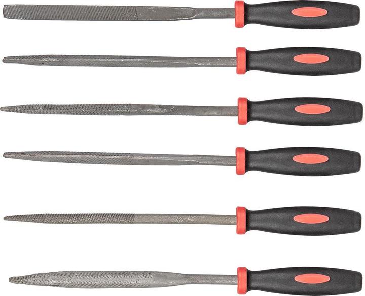 Productafbeelding TOP Naaldvijlen voor metaal, set van 6 (100 mm)