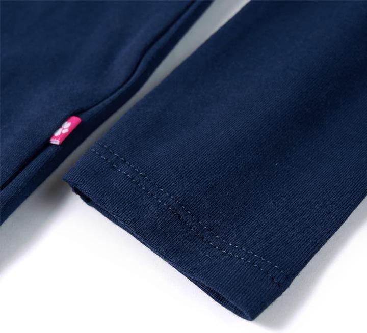 Produktbild vidaXL Kinder-Langarmshirt Marineblau 104,Material: 95 % Baumwolle (104)