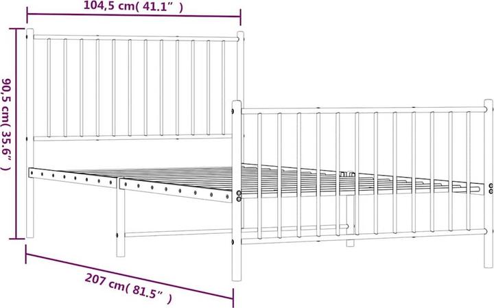 Image du produit vidaXL Bettgestell (100 x 200 cm)
