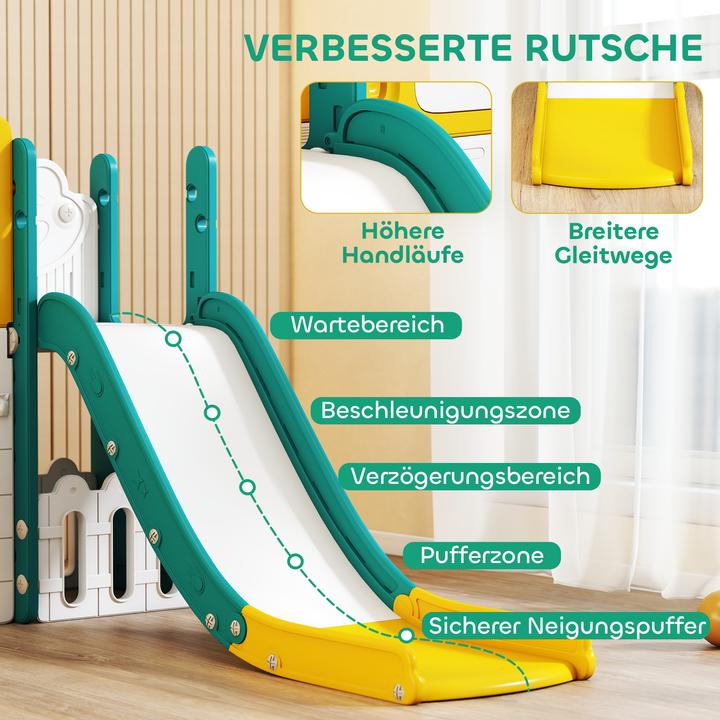 Immagine prodotto Aiyaplay Kinderschaukel & Kinderrutsche Set HDPE Gelb