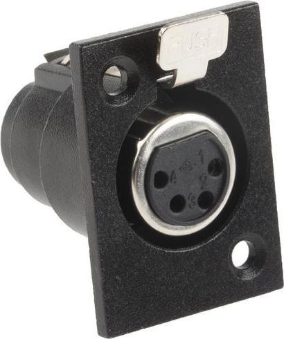 Produktbild RS PRO Einbaubuchse XLR schwarz 4-polig