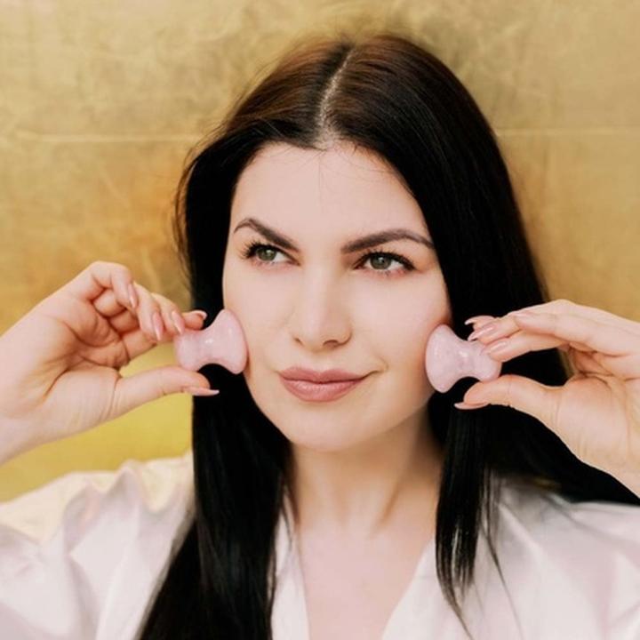 Immagine prodotto Crystallove Massaggio viso con fungo e quarzo rosa