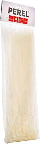 Produktbild Velleman NYLON-KABELBINDER-SET - 7.6 mm x 400 mm - weiss (100-tlg.) (Kunststoffkabelbinder, 400 mm, 100 Stk.)