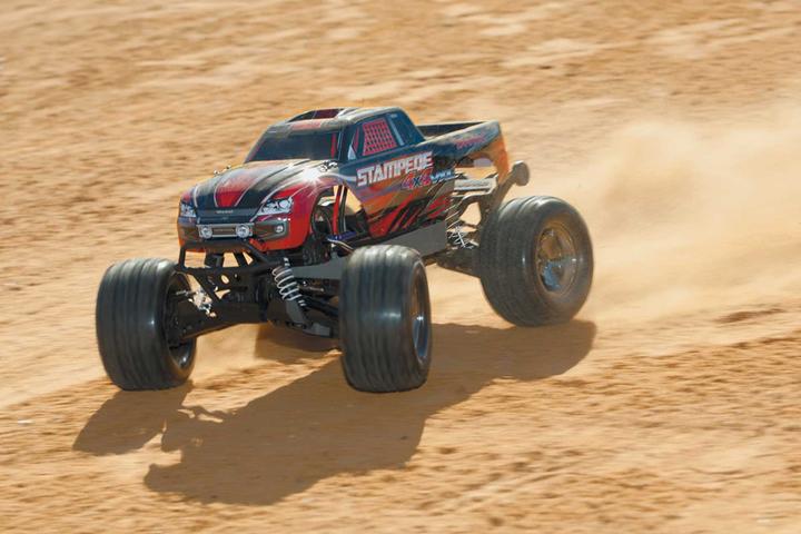 Actual product image Traxxas stampede 4x4 vxl red rtr without battery/charger 1/10 4wd monster truck brushless (RTR Ready-to-Run)