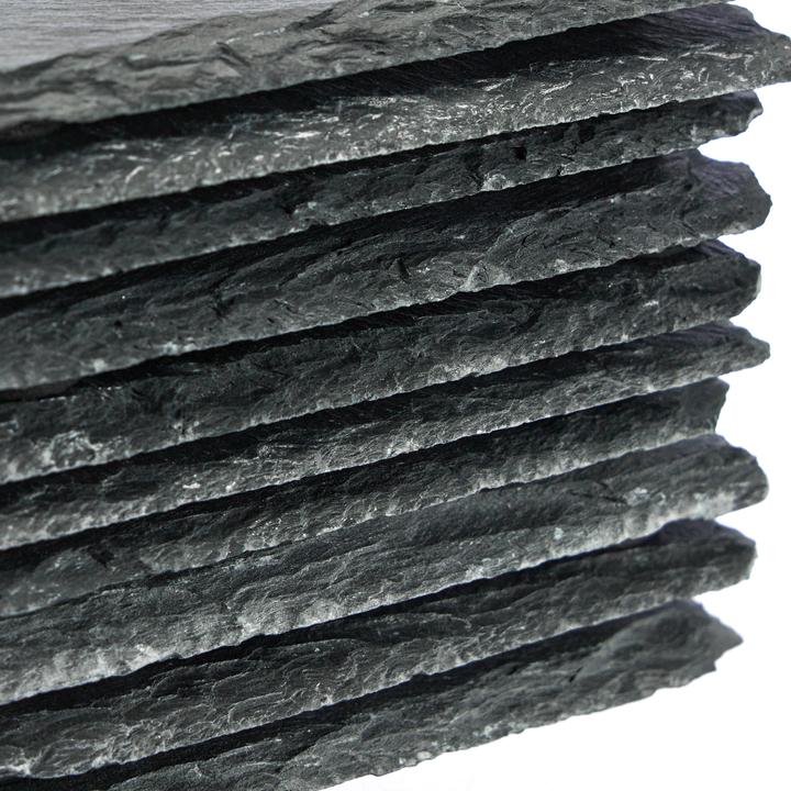 Produktbild Relaxdays 10x Schiefer-Untersetzer (10x, Glasuntersetzer)