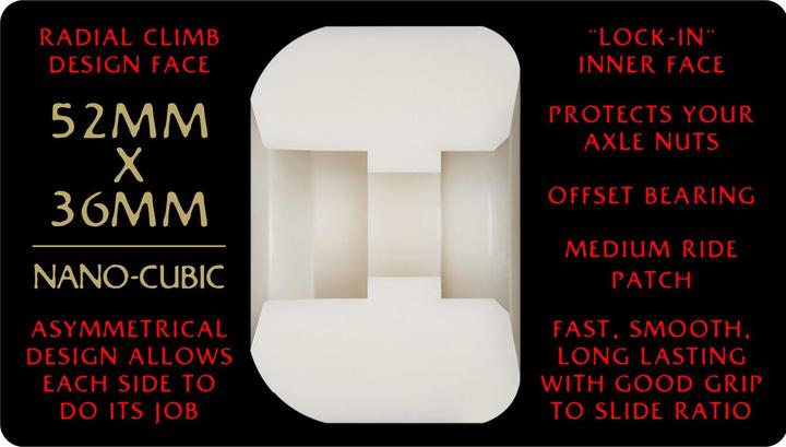 Produktbild 93A DF Nano Cubic Red Asymmetrical Shape (52 mm)