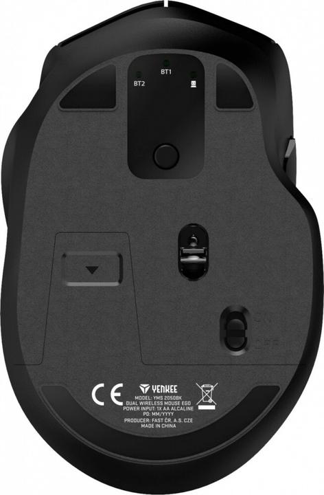 Actual product image Yenkee Wireless mouse YMS 2050BK EGO Optic 1600DPI DUAL WL+B (Wireless)
