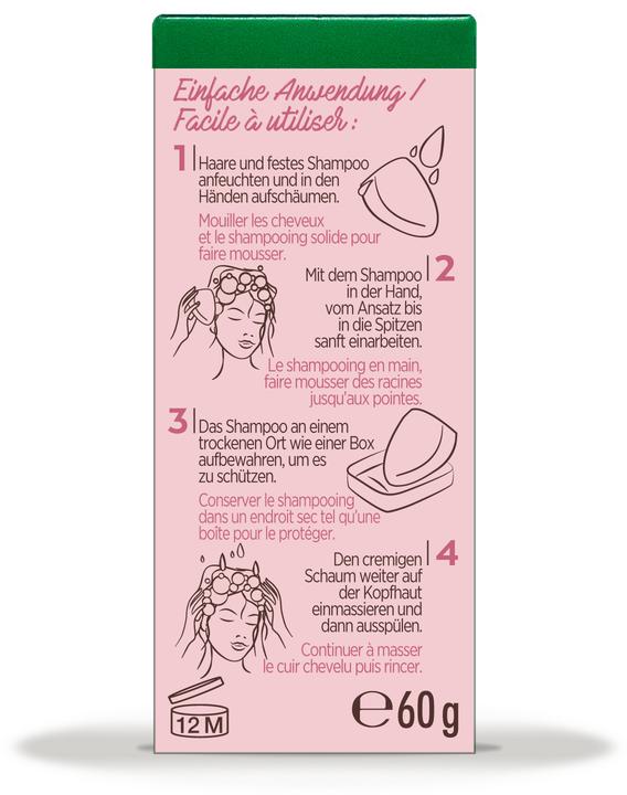 Actual product image Garnier Solid Shampoo Gentle Oat Milk (Solid shampoo, 60 g)