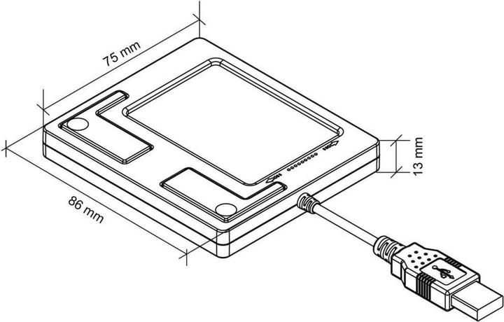 Actual product image Perixx Peripad 501 II (Cable)