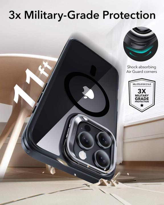 Actual product image ESR Classic Hybrid HaloLock Case mit Stash Stand (Apple iPhone 16 Pro Max)