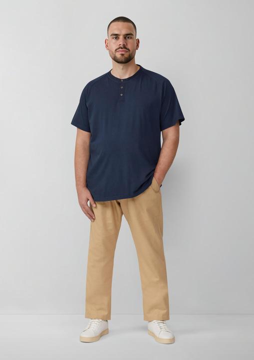 Produktbild S.Oliver T-Shirt Henley-T-Shirt mit Raglanärmeln und Garment Dye (6XL)