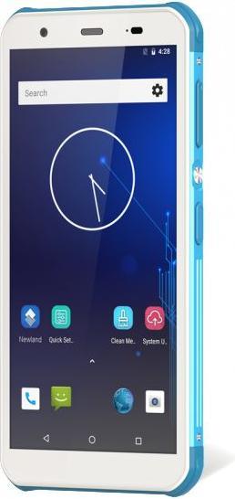 Produktbild Newland NFT10 Pilot-Serie, 2D, 14,5cm (5,7"), GPS, USB-C, BT, WLAN, 4G, NFC, Android, Kit, GMS, wei (2D-Barcodes)