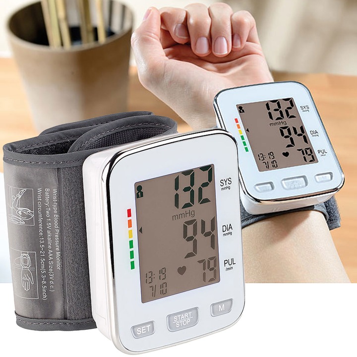 Actual product image Newgen medicals Wrist blood pressure monitor, XL display, WHO standard (Blood pressure monitor wrist)