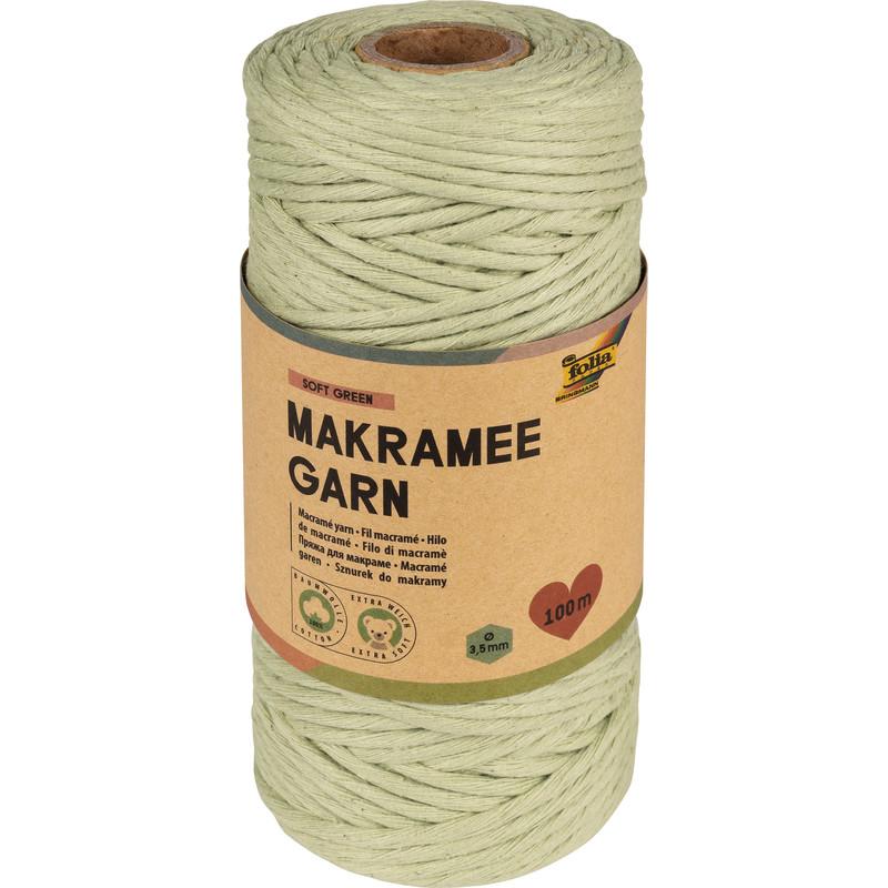 Thumbnail - Folia Makramee Garn, Garn + Wolle, Grün