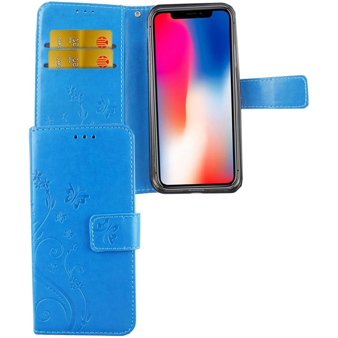 König Design Hülle Handy Schutz für Apple iPhone X Case Cover Tasche Wallet Etui Handyhülle (Apple iPhone X), Smartphone...