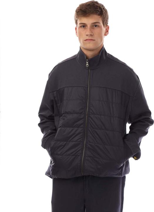 Actual product image Lyle and Scott Mens Hybrid Interlock Panelled Bomber Jacket (3XL)