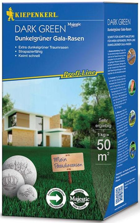 Actual product image Kiepenkerl Lawn seed Dunkelgrner Gala lawn 1 kg 50 m (Lawn reseed)