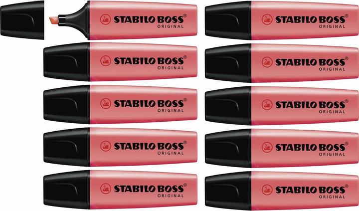 Actual product image STABILO Highlighter red, box of 10 (Red, 5 mm, 10 x)