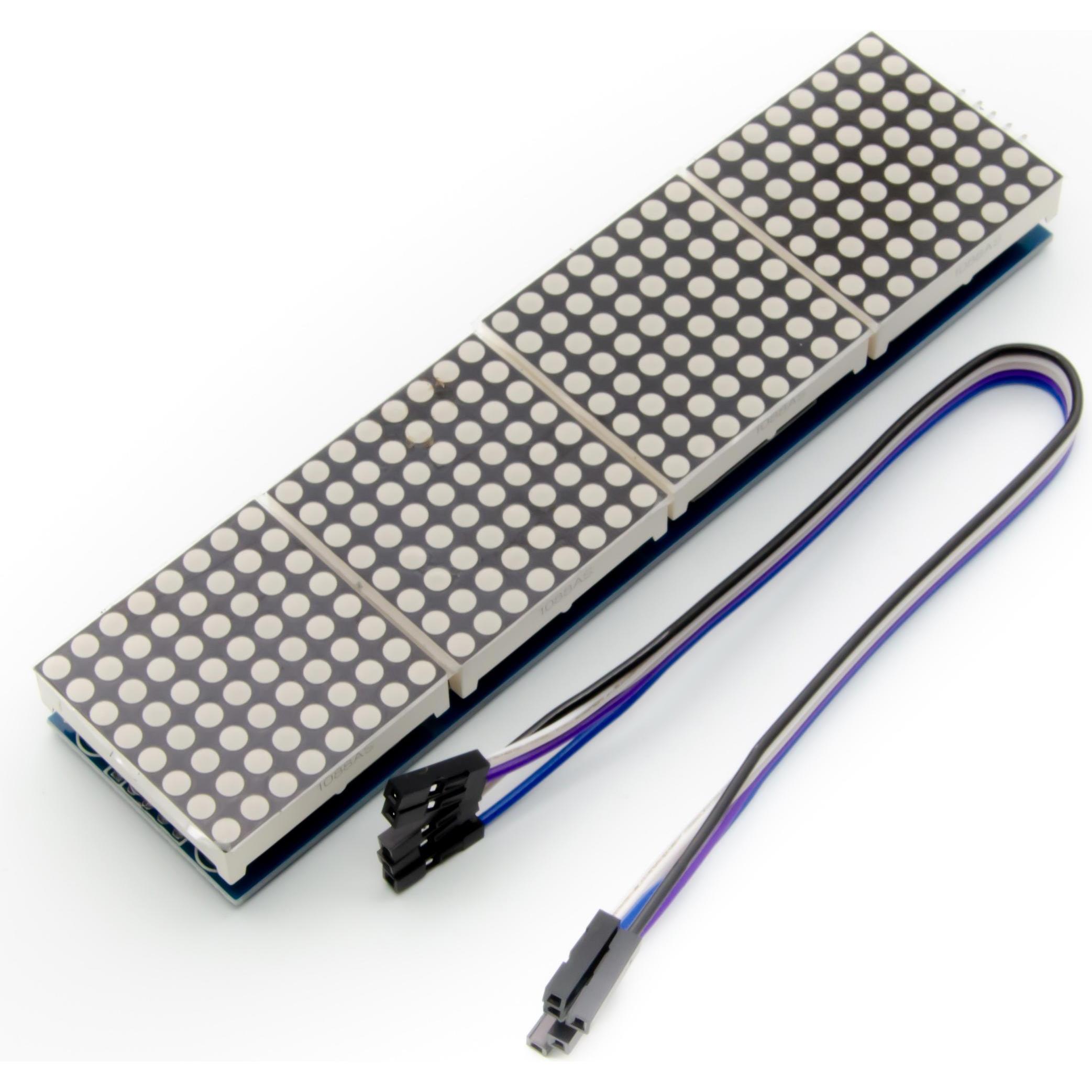 Purecrea 4 Module mit 8x8 LED Dot Matrix 32x8 Rot mit MAX7219 für ...