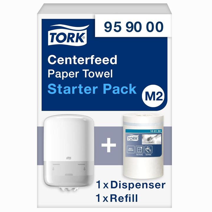 Actual product image Tork Mini inside roll-off starter set White M2 959000 1pc.