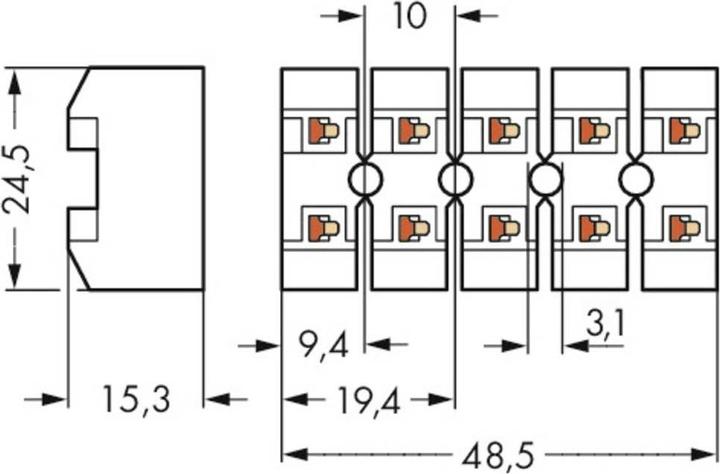 Image du produit Wago Bornier