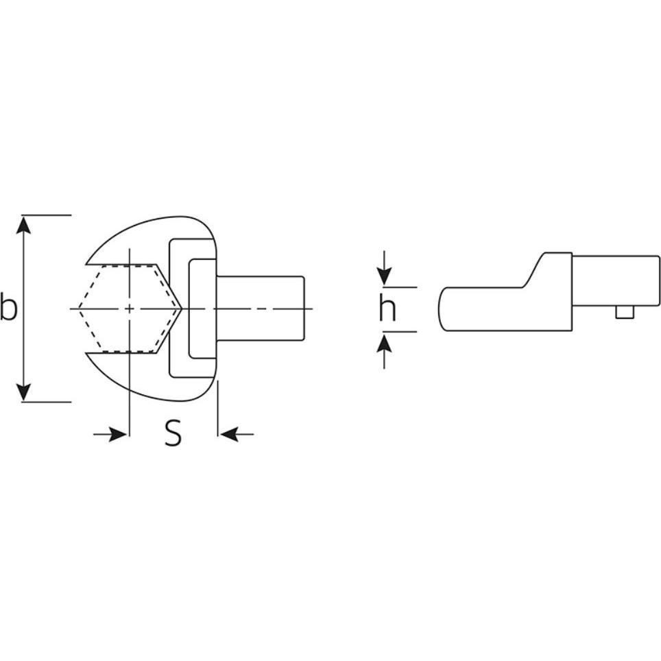 Thumbnail - Stahlwille, Drehmomentschlüssel, 36mm OPENEND INSERT TOOL 14X18