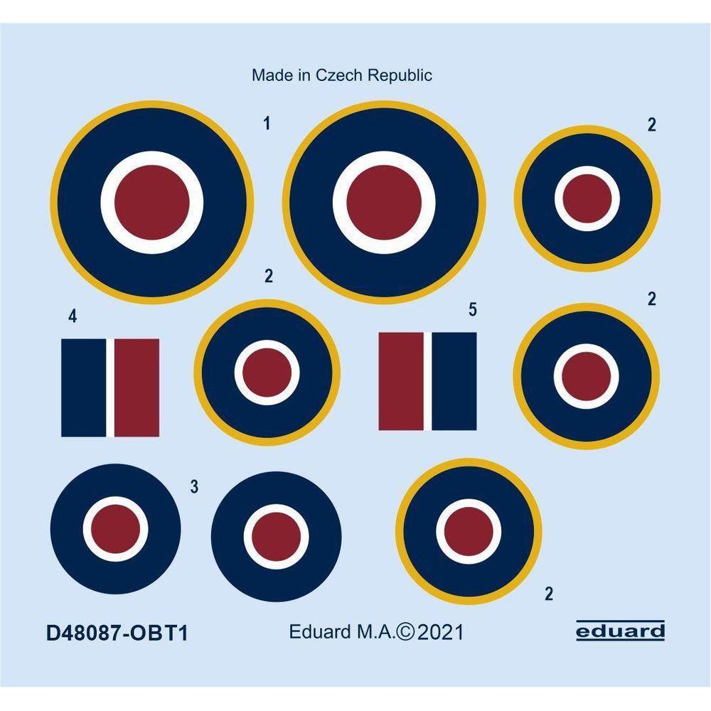 Eduard Tempest Mk.II roundels 1/48 for /SPECIAL HOBBY