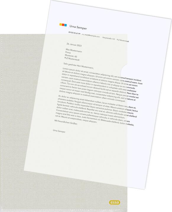 Image du produit Elba Protect. & Presenta. Pochette transparente A4 Transparent PE (Polyéthylène) (100x)