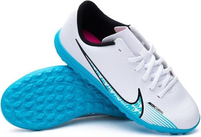 Nike Jr Vapor 15 Club Tf,White/Balt White/Baltic Blue-Pink Blast 5y (37.5)