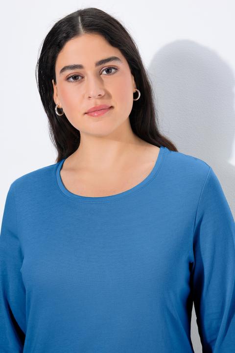 Produktbild Ulla Popken Shirt, Slim, Rundhalsausschnitt, Langarm (42, 44)