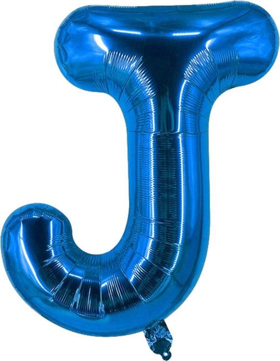 Produktbild Hermex Buchstabenballon J Blau Geburtstagsparty Ballon Folienballon 40cm (1 x)