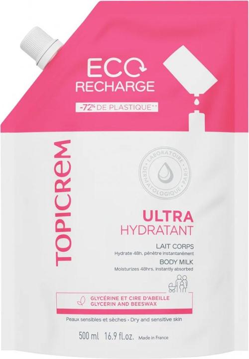Topicrem Uh Body Milk Eco- Recharge 500ml (Körpermilch, 500 ml)