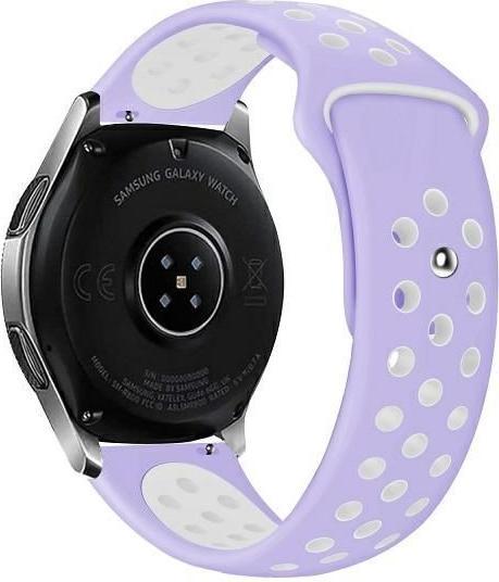Actual product image Beline pasek Watch 22mm Sport Silicone fioletowo-biały purple/white box (22 mm, Plastic, Silicone)