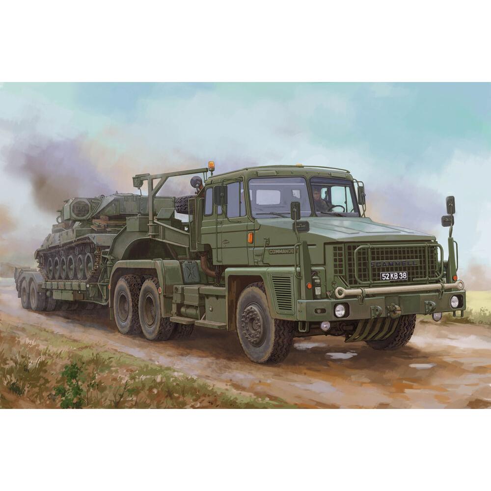 Hobby Scammell Commander with 62 tonne Crane Fruehauf semi-trailer