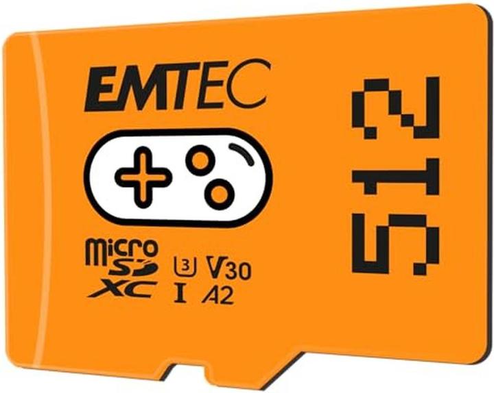 Actual product image Emtec MicroSD Card (512 GB, microSDXC, U3, UHS-I)