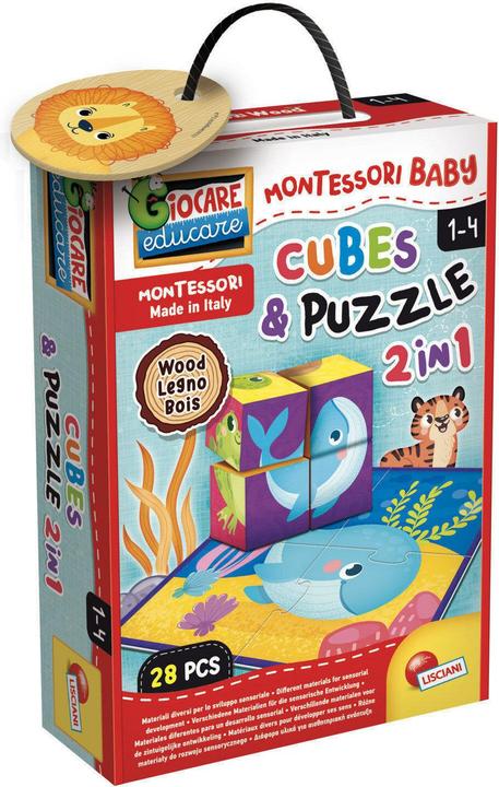 Image du produit Lisciani Montessori Cubes Et Puzzles En Bois