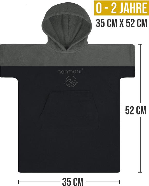 Actual product image Normani Baby bath poncho Puwai - 9259