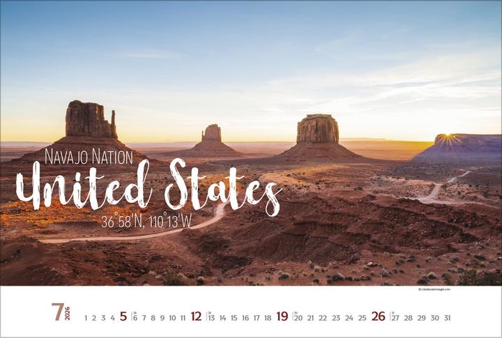 Produktbild Verlag Bildkalender Around the World 2026, Papierformat: Kein (Kein)