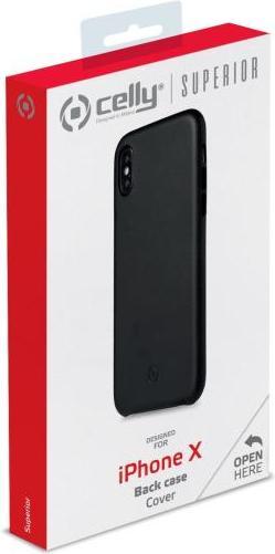 Produktbild Celly Superior Handytasche 14,7 cm (5,8') Hülle Schwarz (Apple iPhone X)