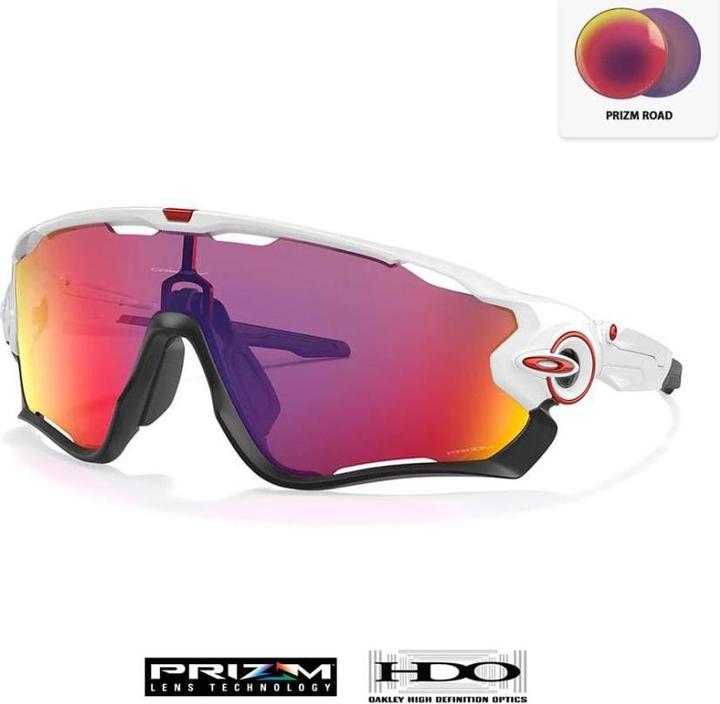 Image du produit Oakley Jawbreaker (Blanc poli, Route Prizm)