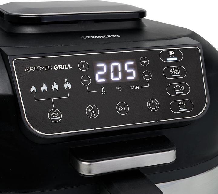 Immagine prodotto Princess 01.182092.01.001 Airfryer Grill- 2 in 1- tempratuurmeter - 5,6 litri - 4 programmi di base