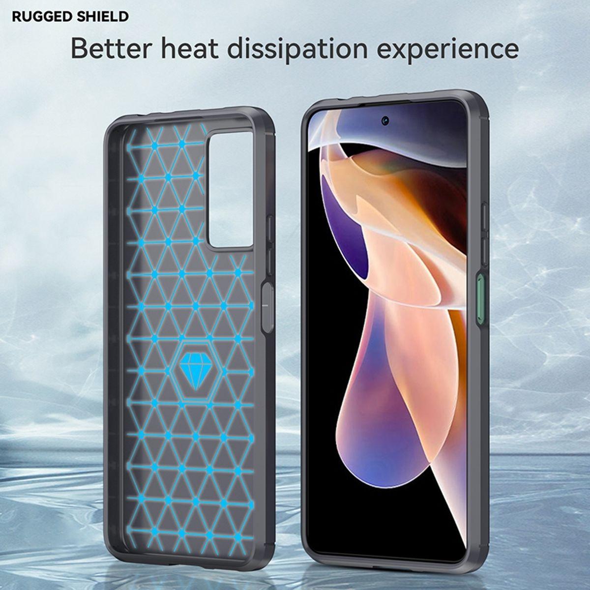 Thumbnail - König Design Hülle Handy Schutz für Xiaomi Sony Samsung Case Cover Bumper Carbon Optik Etuis (Xiaomi Redmi Note 11 Pro+)...