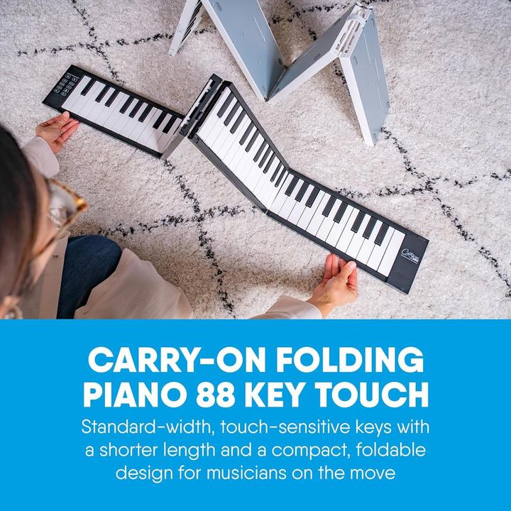 Productafbeelding Blackstar CARRY ON inklapbare piano 88 TOUCH, zwart (88 Sleutels)