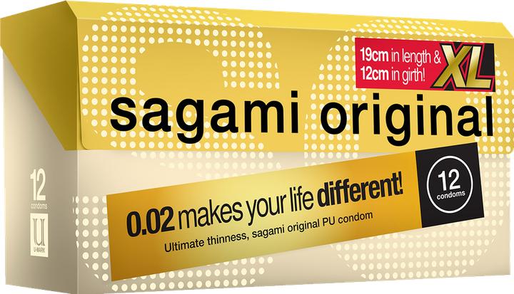 Actual product image Sagami «Original XL-Size» latexfrei, 12 besonders grosse Kondome für Latex-Allergiker (12 pcs.)