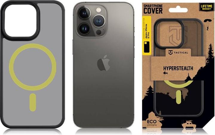 Produktbild Tactical MagForce Hyperstealth 2.0 Cover for iPhone 13 Pro Black/Yellow (Apple iPhone 13 Pro)