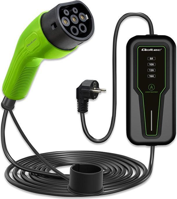 Qoltec Mobiles EV-Ladegerät für Elektroautos (Typ 2, 3.50 kW)