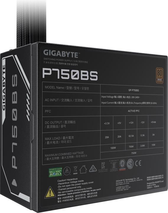 Image du produit Gigabyte P750BS (750 W)