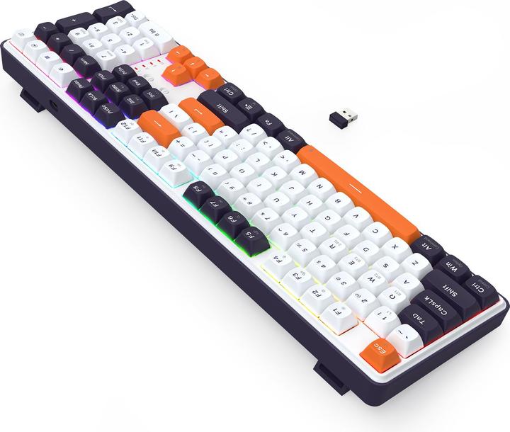 Actual product image Redragon K689WBO-RGB-PRO Wyvern (Eng. Int., Cable, Wireless)