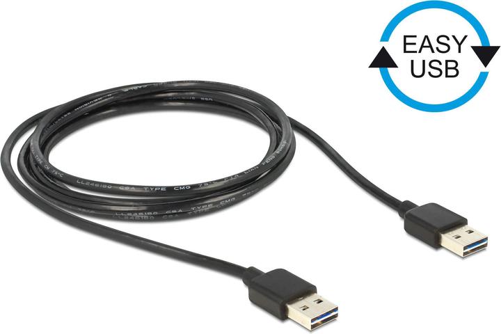 Produktbild Delock Easy USB A – USB A (2 m, USB 2.0)