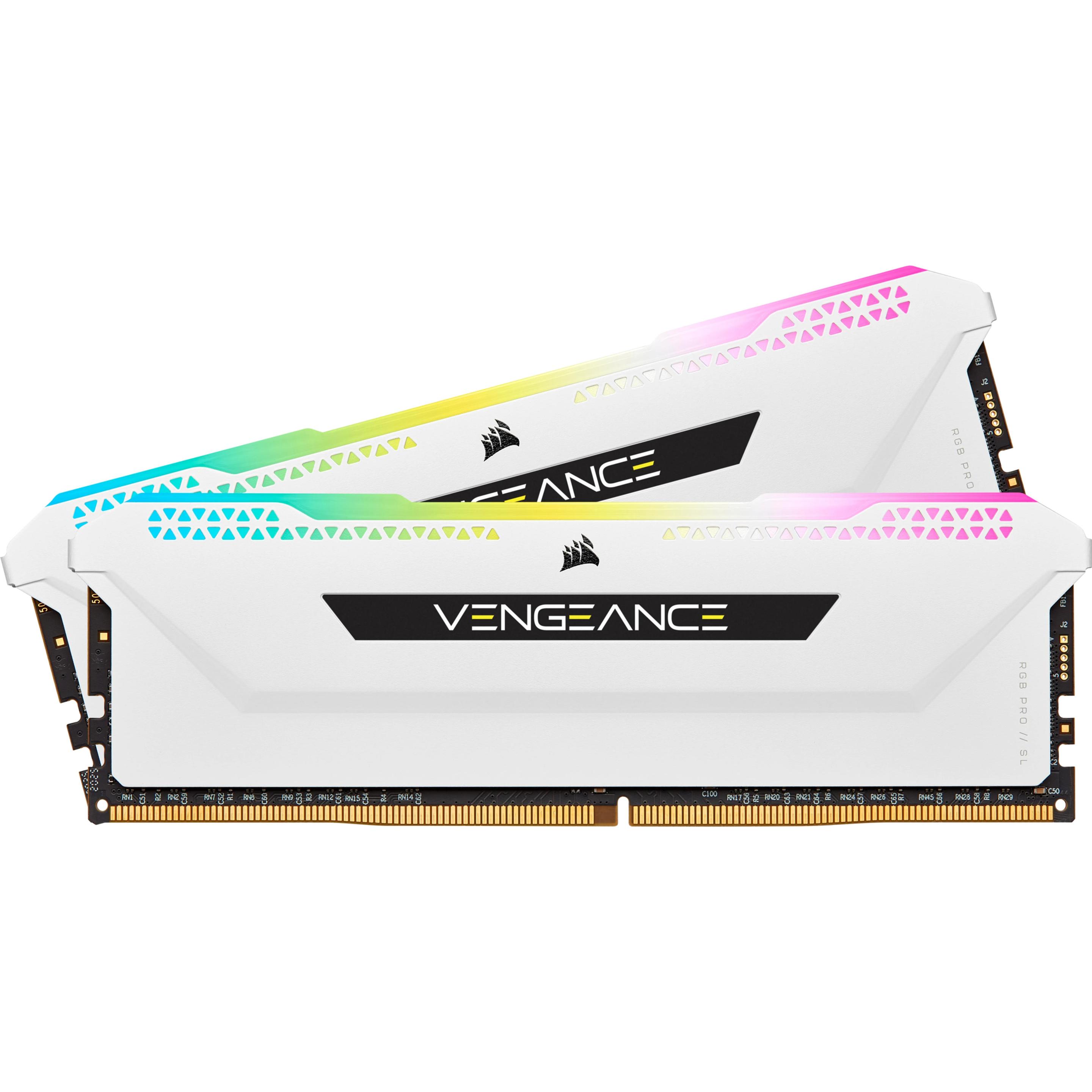 Thumbnail - Corsair Vengeance RGB Pro SL (2 x 16GB, 3600 MHz, DDR4-RAM, DIMM), RAM, Weiss